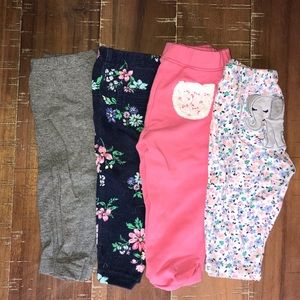 Bundle! 4 leggings size 6 mo Carter’s